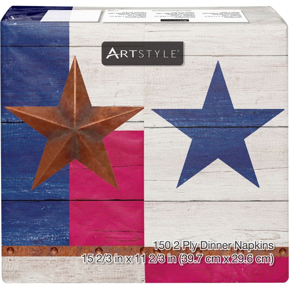 Artstyle Tough as Texas Dinner Napkins 8 x 4 (150 ct.) - Paper & Plastic - Artstyle