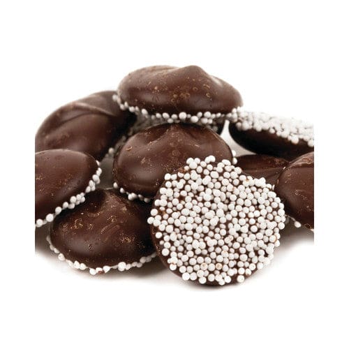 Asher’s Dark Chocolate Nonpareils with White Seeds 8lb - Candy/Chocolate Coated - Asher’s