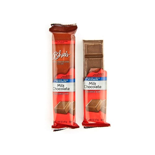 Asher’s Sugar Free Milk Chocolate Bar 12ct - Candy/Reduced Sugar Candy - Asher’s