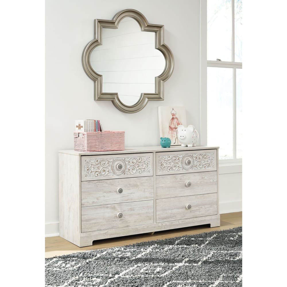 Ashley Furniture Paxberry Dresser - White - Home/Furniture/Bedroom Furniture/Dressers & Chests/ - Signature Design by Ashley