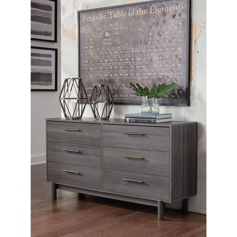 Ashley Ashley Furniture Six Drawer Dresser - Gray - Home/Furniture/Bedroom Furniture/Dressers & Chests/ - Ashley