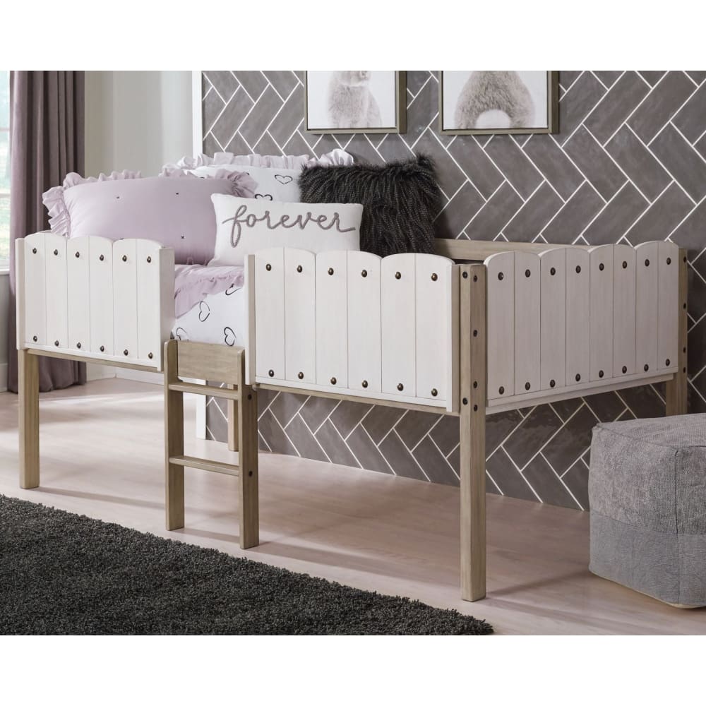 Ashley Furniture Ashley Furniture Twin Loft Bed Frame - White - Home/Furniture/Kids’ Furniture/Kids’ Bedrooms/ - Ashley Furniture