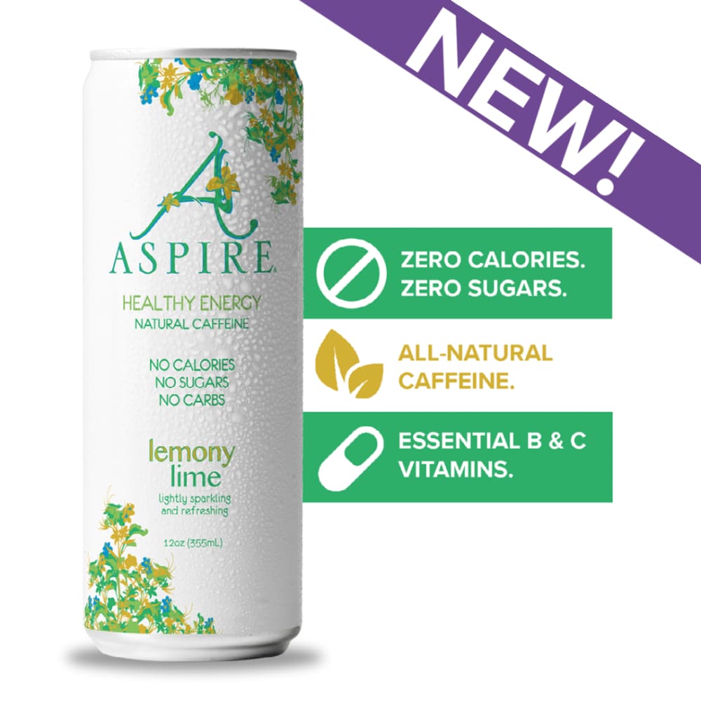 ASPIRE ASPIRE Drink Energy Lemony Lime, 12 fo