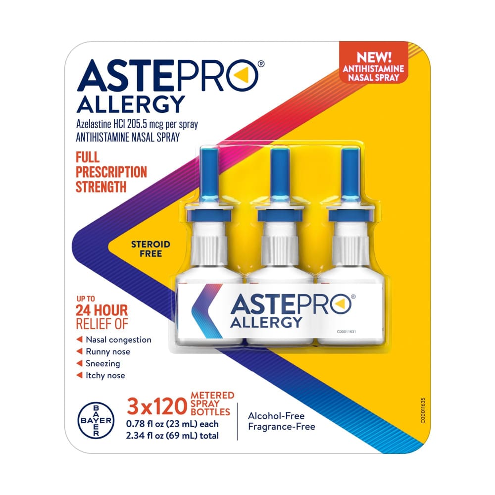Astepro Allergy Steroid Free Antihistamine Nasal Spray 3 pk. - Astepro