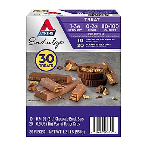 Atkins Engulge Treats Variety Pack 30 ct. - Home/Grocery/Weight Loss & Nutrition/Protein Bars & Snacks/ - Atkins