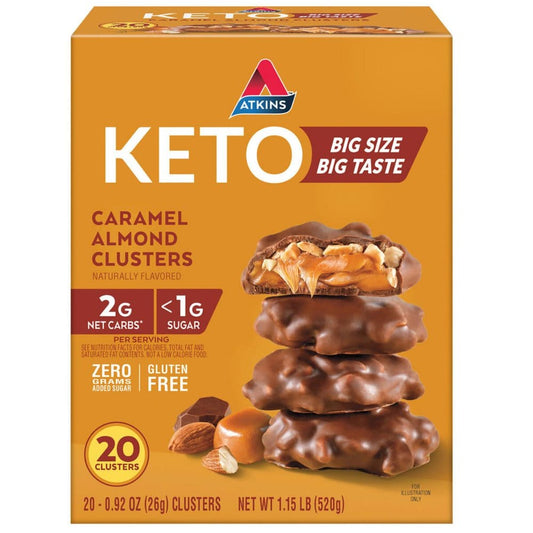 Atkins Keto Caramel Almond Clusters (20 ct.) - Diet Foods & Drinks - Atkins