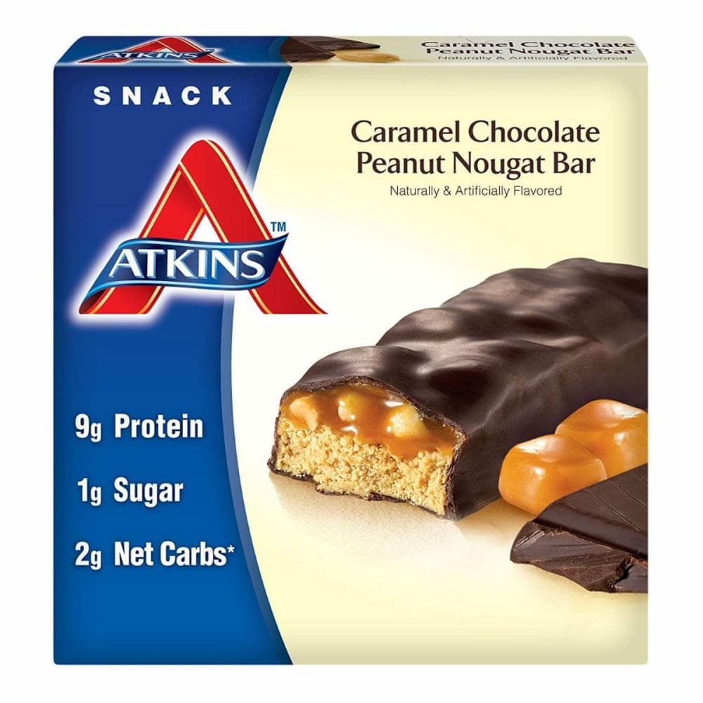 ATKINS Atkins Snack Bar Caramel Chocolate Peanut Nougat (5X1.6Oz Bars), 8 Oz