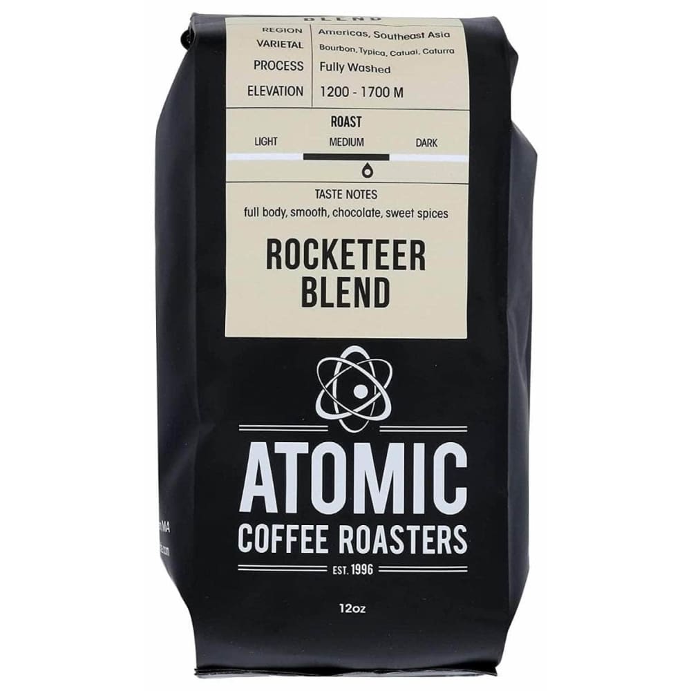 ATOMIC COFFEE ROASTERS Grocery > Beverages > Coffee, Tea & Hot Cocoa ATOMIC COFFEE ROASTERS: Rocketeer Blend Coffee, 12 oz