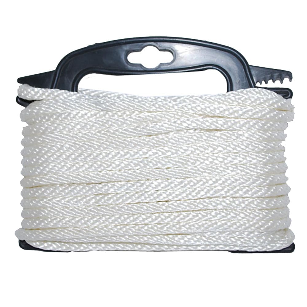 Attwood Braided Nylon Rope - 3/ 16 x 100’ - White - Anchoring & Docking | Rope & Chain - Attwood Marine