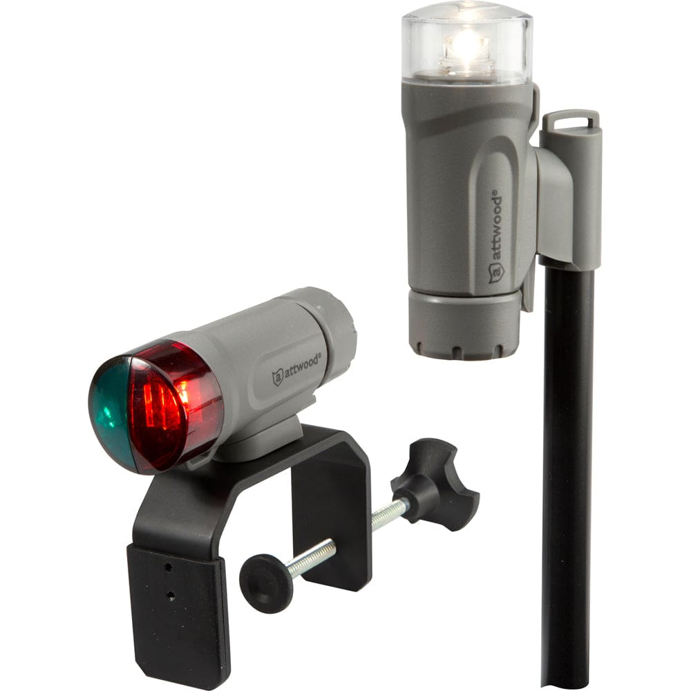 Attwood Clamp-On Portable LED Light Kit - Marine Gray - Lighting | Navigation Lights - Attwood Marine