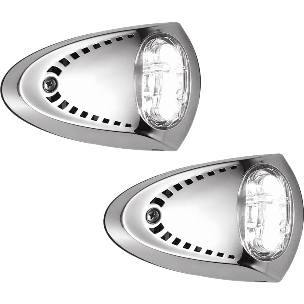 Attwood LED Docking Lights - Stainless Steel - White LED - Pair - Lighting | Flood/Spreader Lights - Attwood Marine