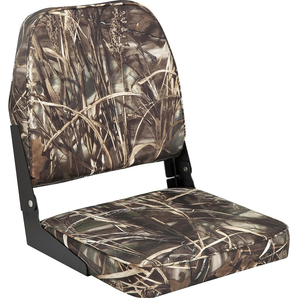 Attwood Swivl-Eze Low Back Padded Flip Seat - Camo - Boat Outfitting | Seating - Attwood Marine