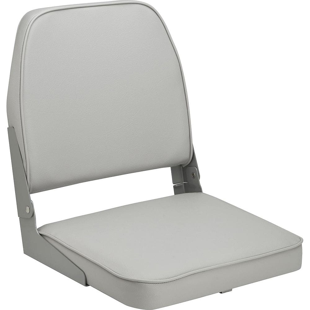 Attwood Swivl-Eze Low Back Padded Flip Seat - Grey - Boat Outfitting | Seating - Attwood Marine