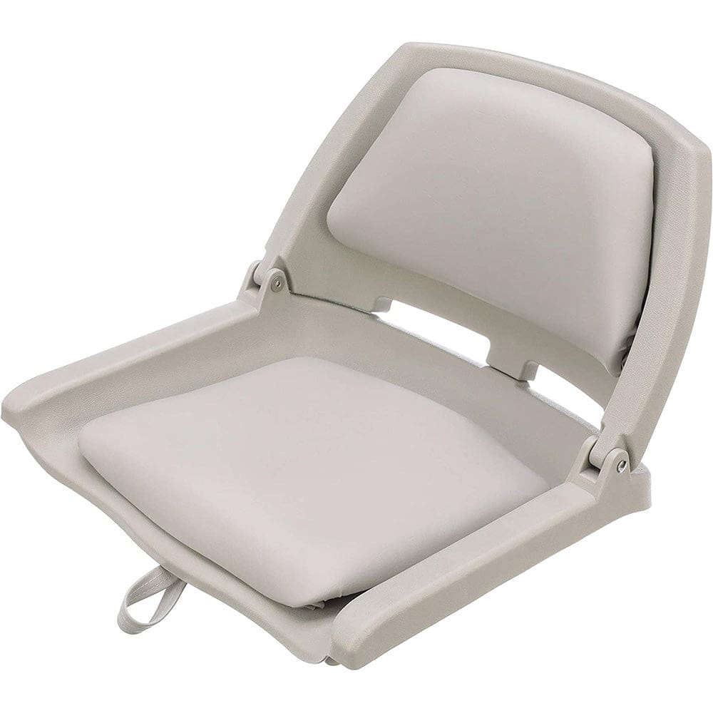 Attwood Swivl-Eze Padded Flip Seat - Grey - Boat Outfitting | Seating - Attwood Marine
