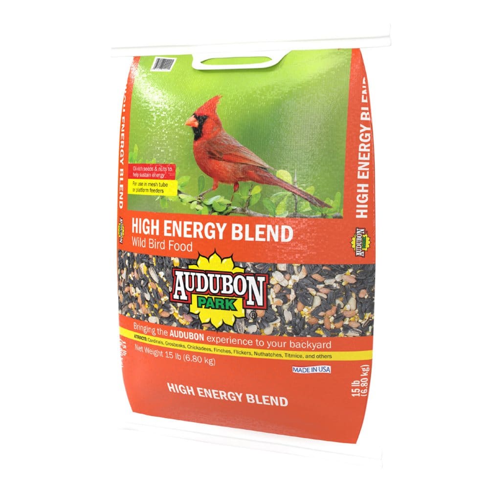 Audubon Park High Energy Blend Wild Bird Food Premium Mix of Seeds and Nuts (15 lbs.) - Wildlife Supplies - Audubon