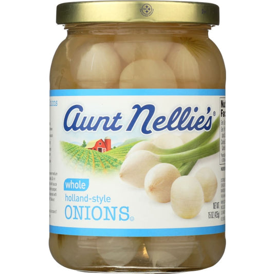 AUNT NELLIES: Onions Whl Holland Style 14 OZ (Pack of 5) - Grocery > Pantry > Condiments - AUNT NELLIES