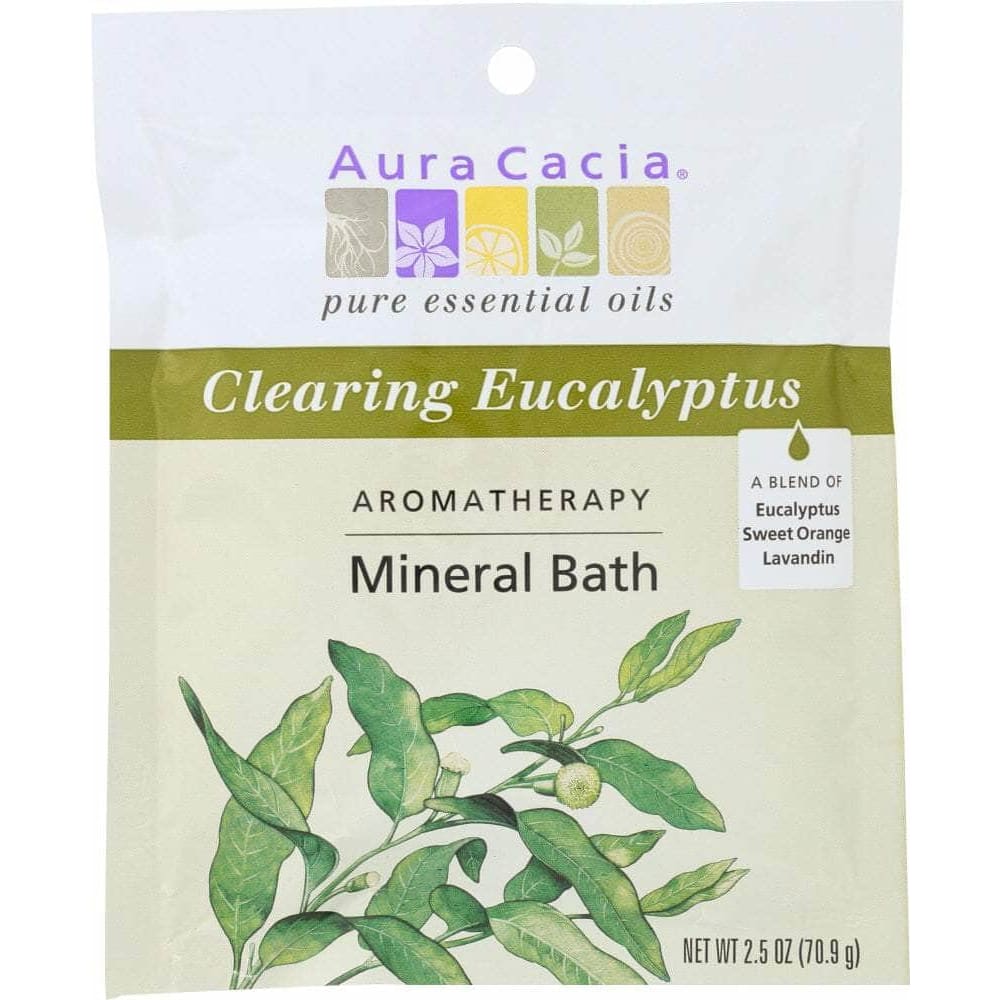 Aura Cacia Aura Cacia Aromatherapy Mineral Bath Clearing Eucalyptus, 2.5 Oz