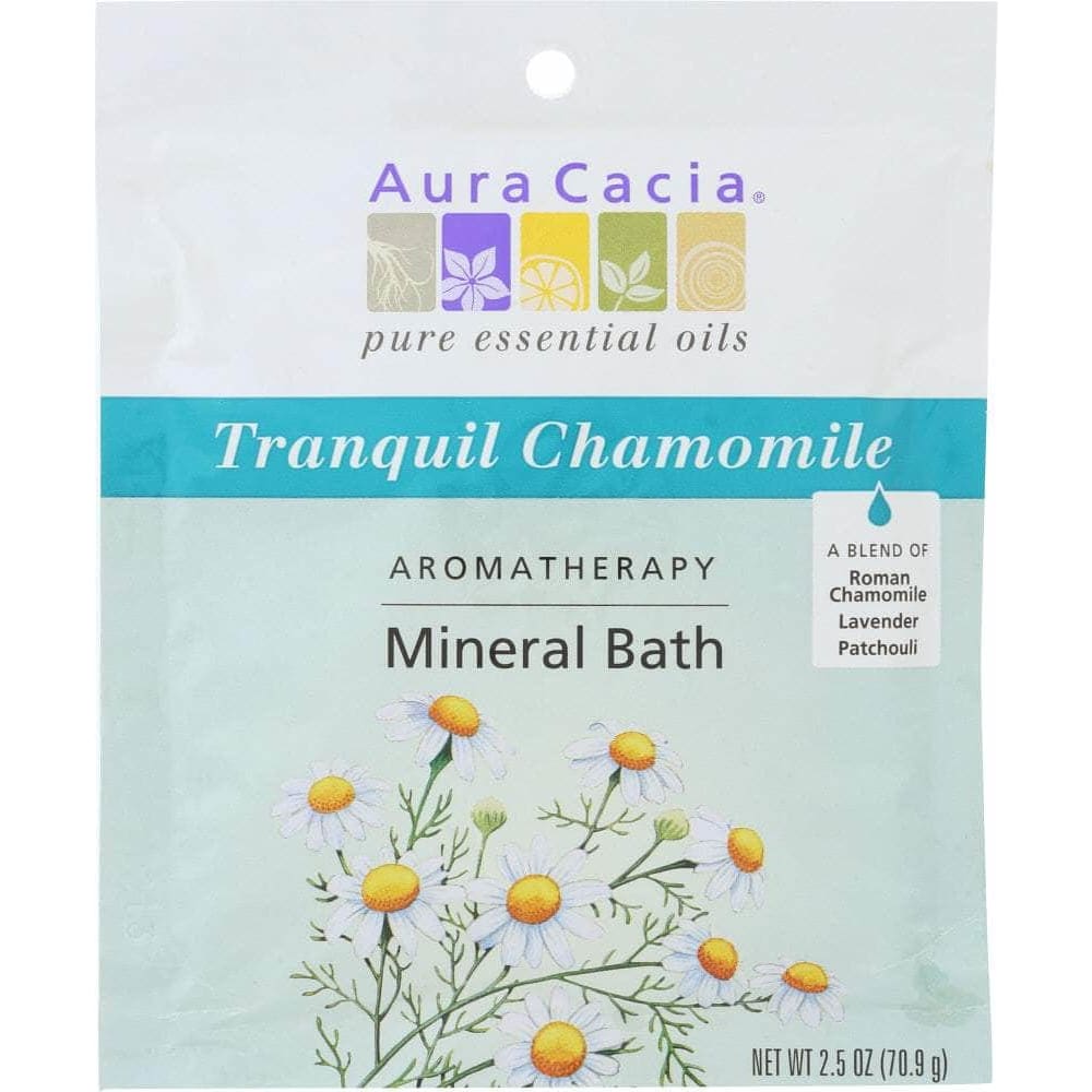 Aura Cacia Aura Cacia Aromatherapy Mineral Bath Tranquil Chamomile, 2.5 Oz