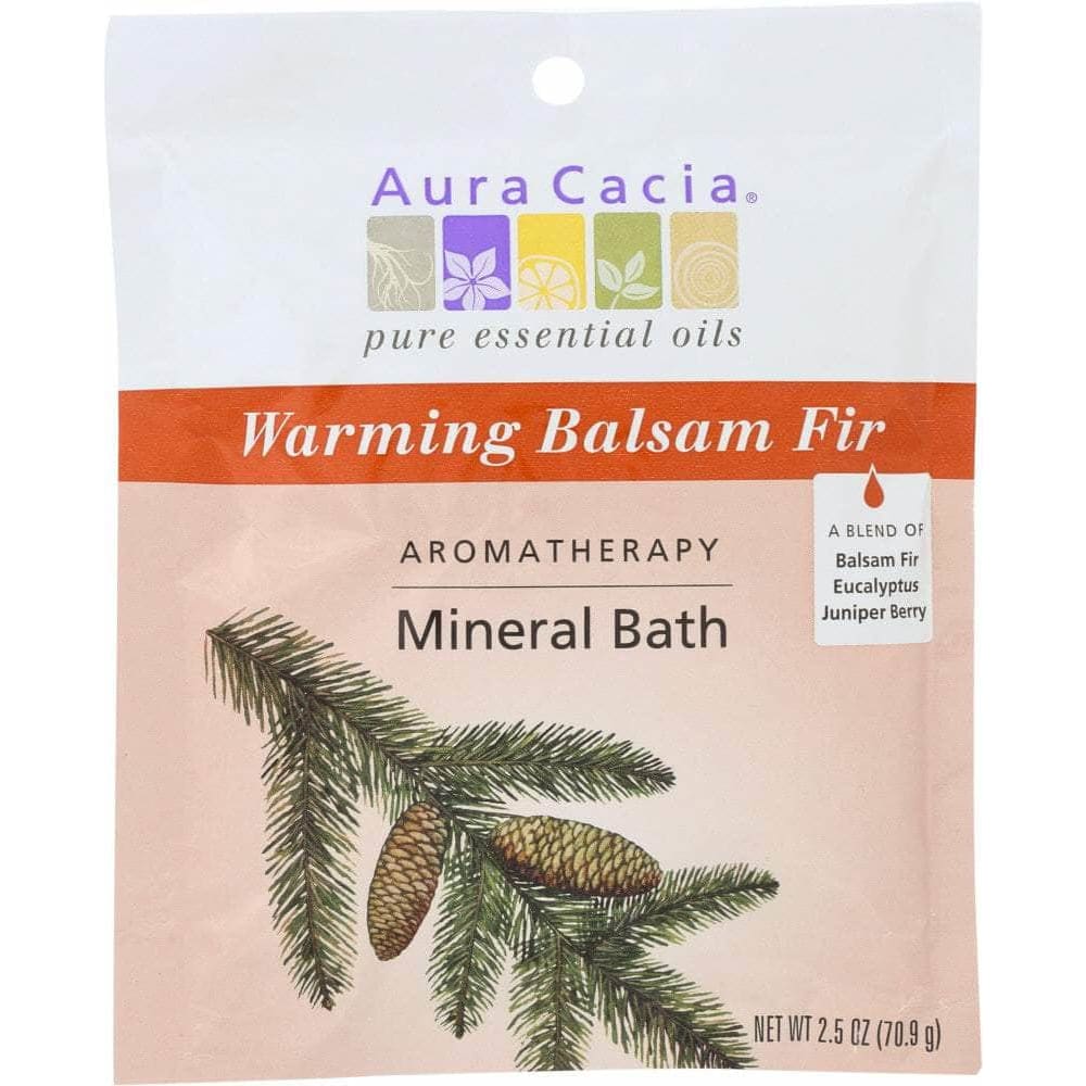 Aura Cacia Aura Cacia Aromatherapy Mineral Bath Warming Balsam Fir, 2.5 Oz