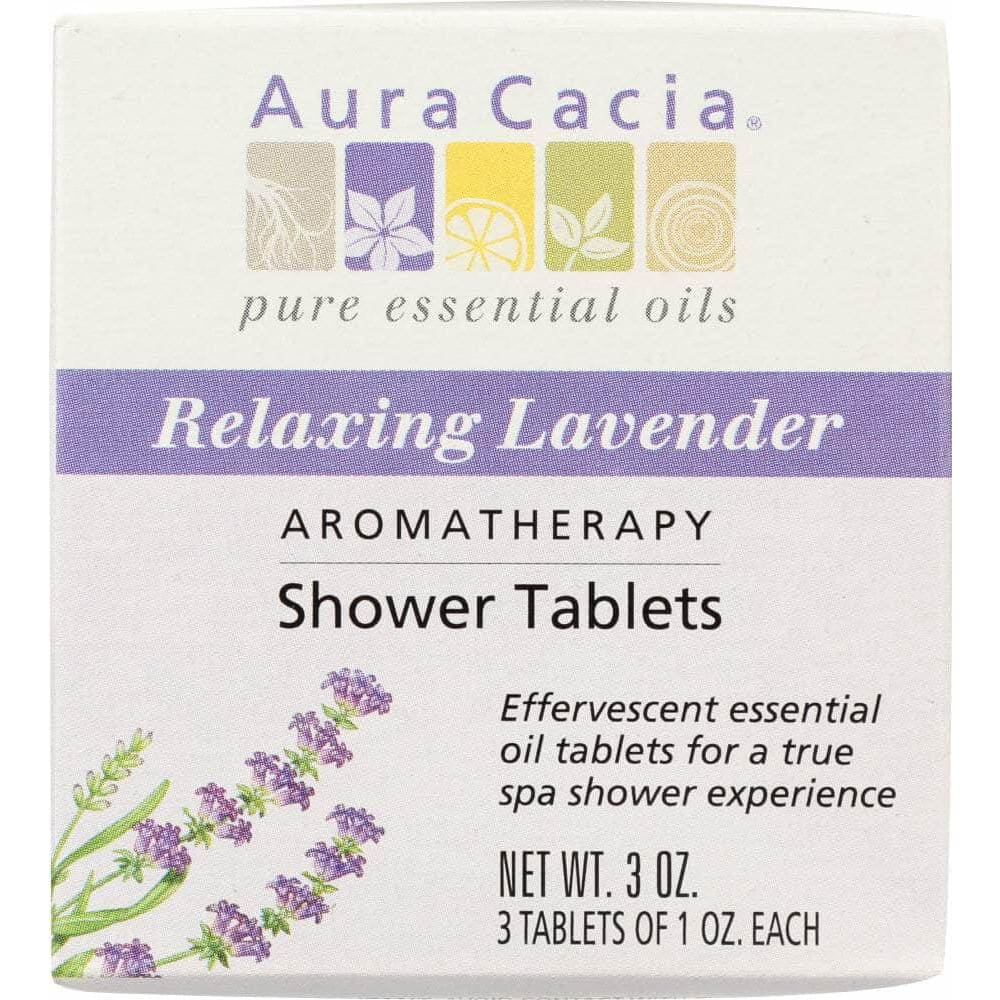Aura Cacia Aura Cacia Aromatherapy Shower Tablets Relaxing Lavender 3 tablets (1 oz each), 3 oz