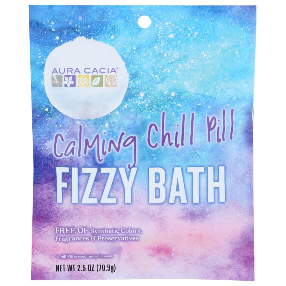 AURA CACIA: Calming Chill Pill Fizzy Bath 2.5 oz (Pack of 5) - Bath & Body > Bath Products - AURA CACIA