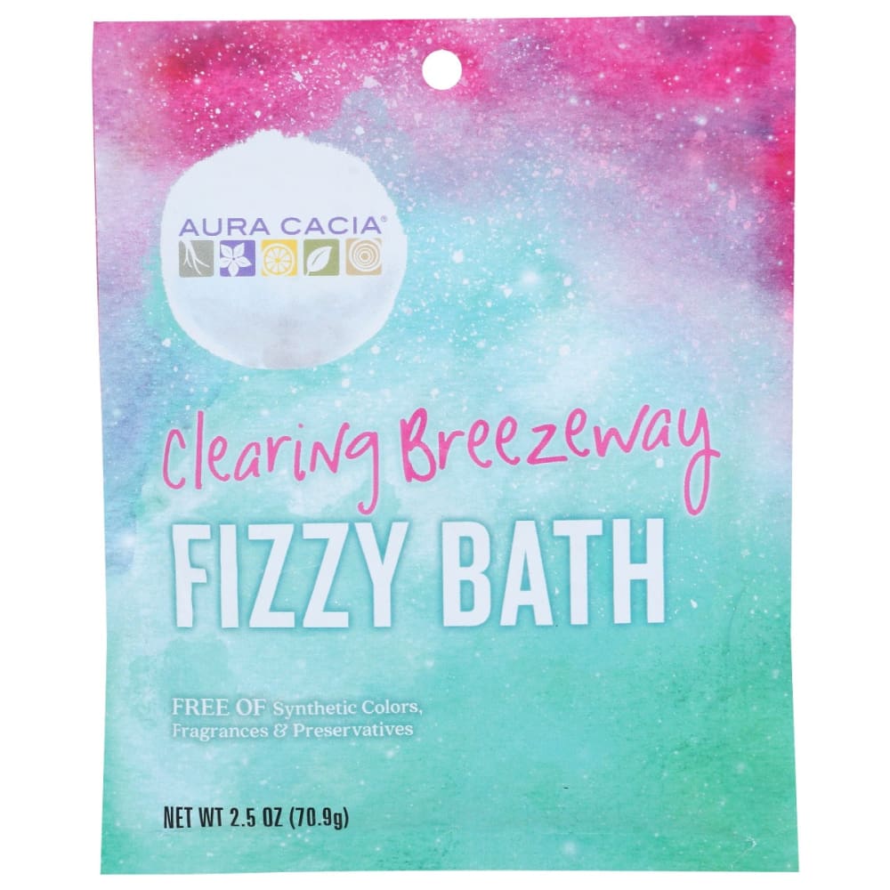 AURA CACIA: Clearing Breezeway Fizzy Bath 2.5 oz (Pack of 5) - Bath & Body > Bath Products - AURA CACIA