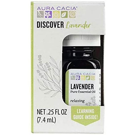 AURA CACIA Aura Cacia Discover Lavender Essential Oil, 0.25 Fo