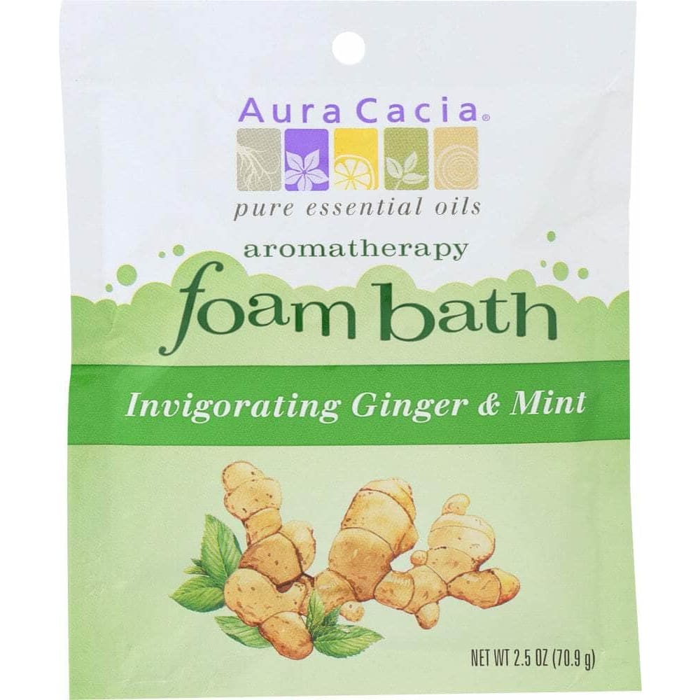 Aura Cacia Aura Cacia Foam Bath Invigorating Ginger & Mint, 2.5 oz