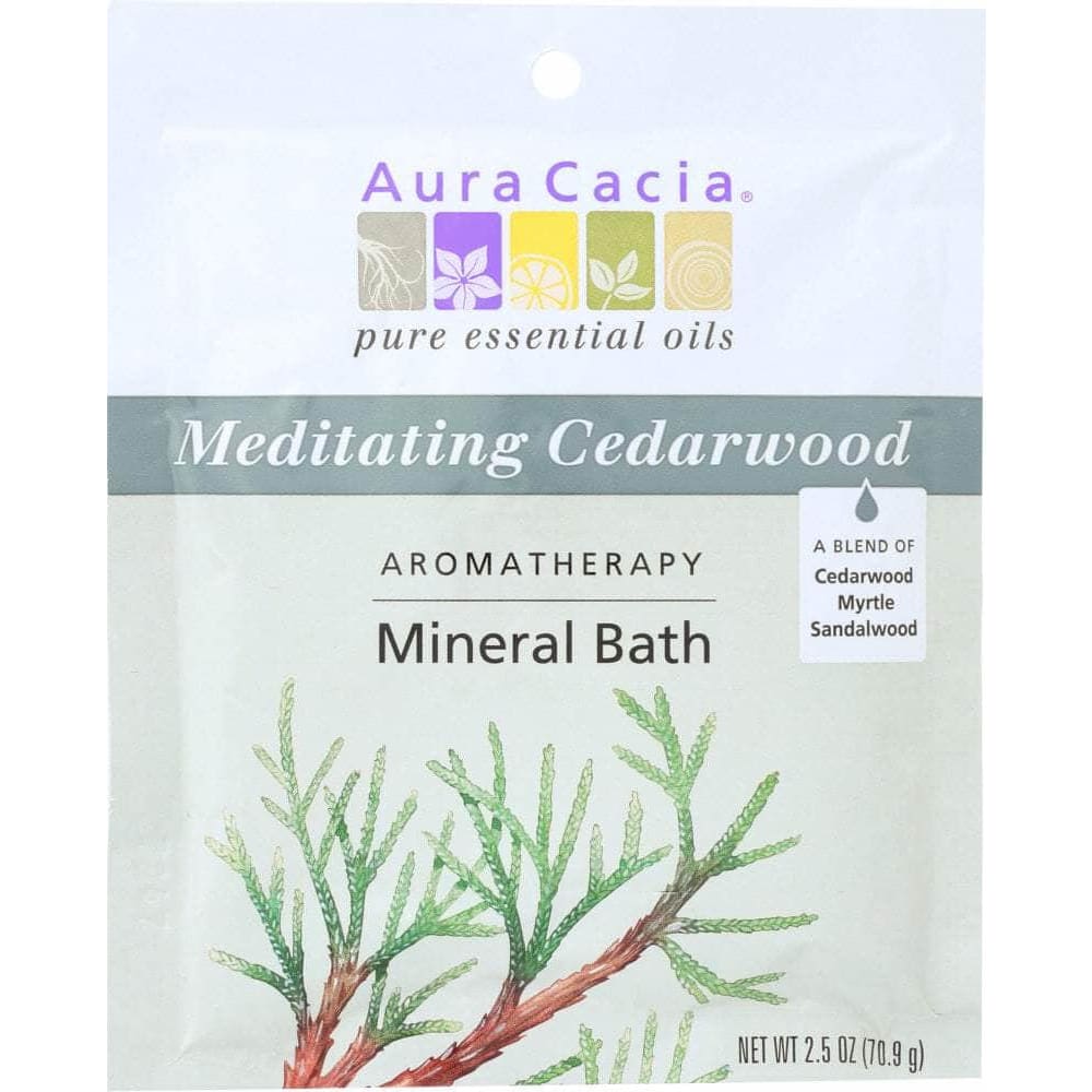 Aura Cacia Aura Cacia Mineral Bath Cedarwood Meditating 2.5 oz
