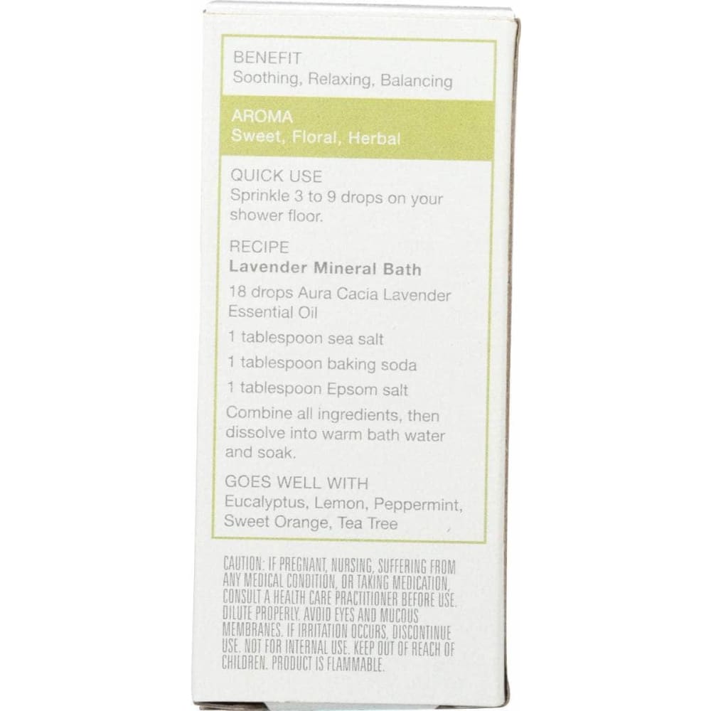 AURA CACIA Aura Cacia Oil Ess Lavender Bxd, 0.5 Oz