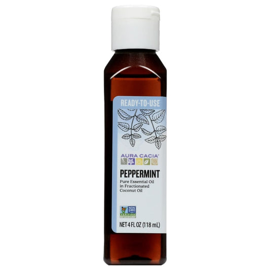 AURA CACIA: Oil Essential Peppermint 4 FO (Pack of 4) - Beauty & Body Care > Aromatherapy and Body Oils > Essential Oils - AURA CACIA