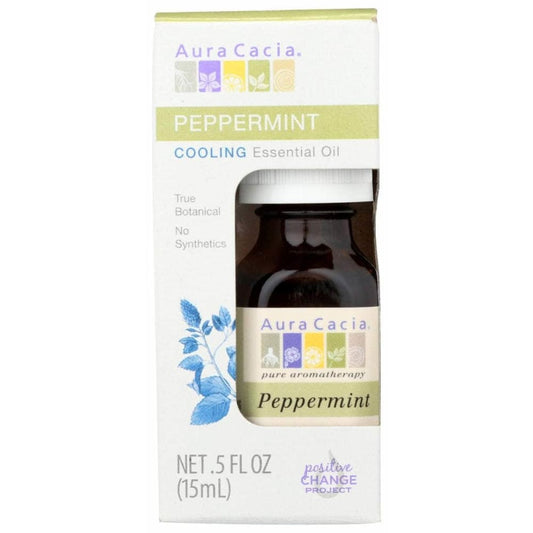 AURA CACIA Aura Cacia Oil Ess Peppermint Bxd, 0.5 Oz
