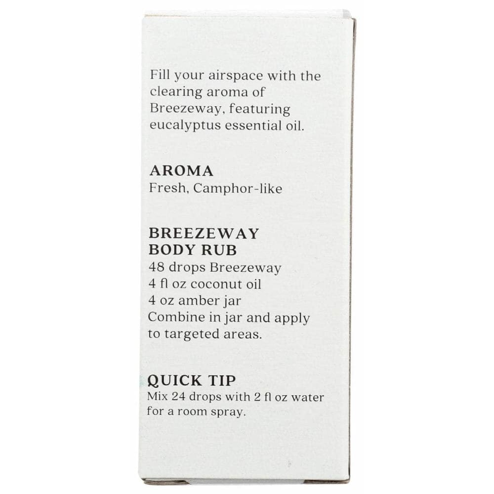 AURA CACIA Aura Cacia Oil Essntl Breezeway Box, 0.5 Fo