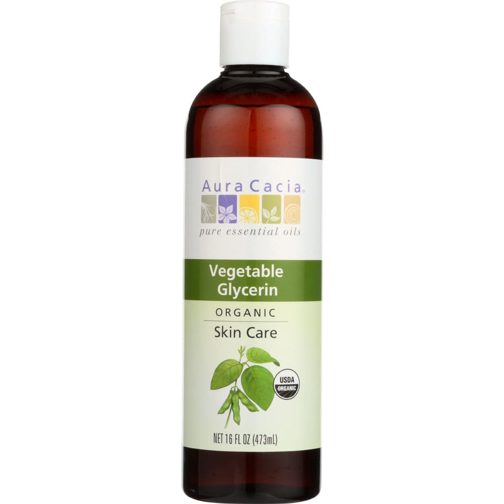 AURA CACIA: Organic Skin Care Oil Vegetable Glycerin 16 oz (Pack of 2) - Beauty & Body Care > Aromatherapy and Body Oils > Essential Oils -