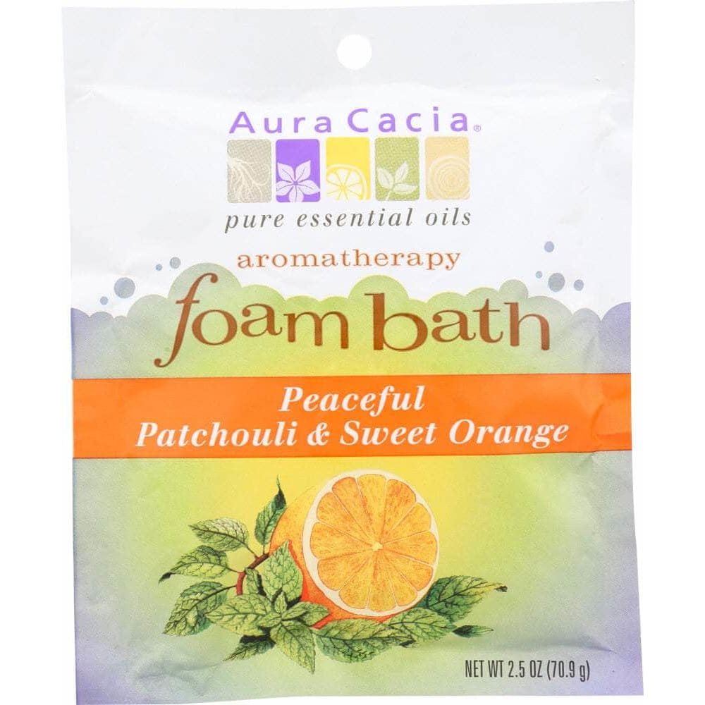 Aura Cacia Aura Cacia Peaceful Patchouli and Sweet Orange Foam Bath, 2.5 oz