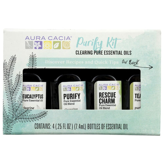 AURA CACIA: Purify Essential Oil Kit 1 fo - Beauty & Body Care > Aromatherapy and Body Oils > Essential Oils - AURA CACIA