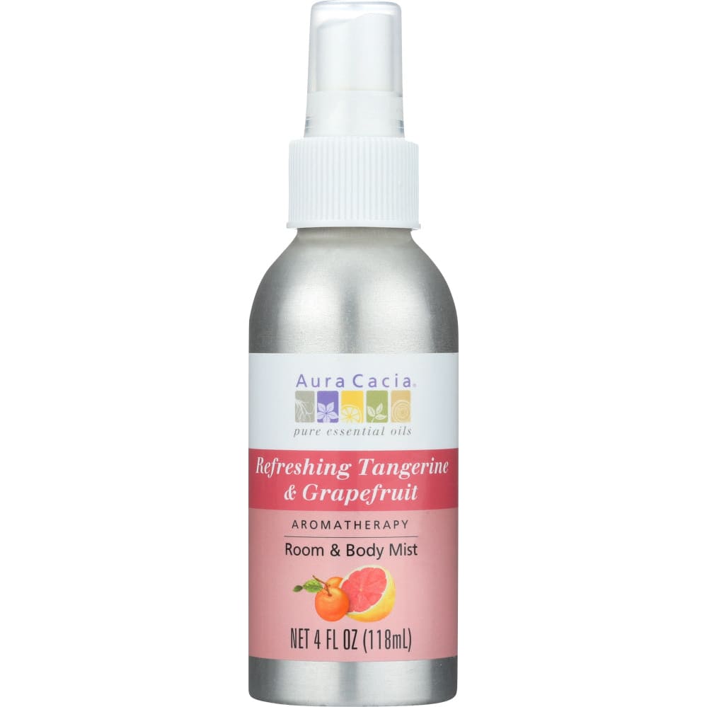 AURA CACIA: Refreshing Tangerine Grapefruit Mist 4 oz (Pack of 4) - Beauty & Body Care > Aromatherapy and Body Oils - AURA CACIA
