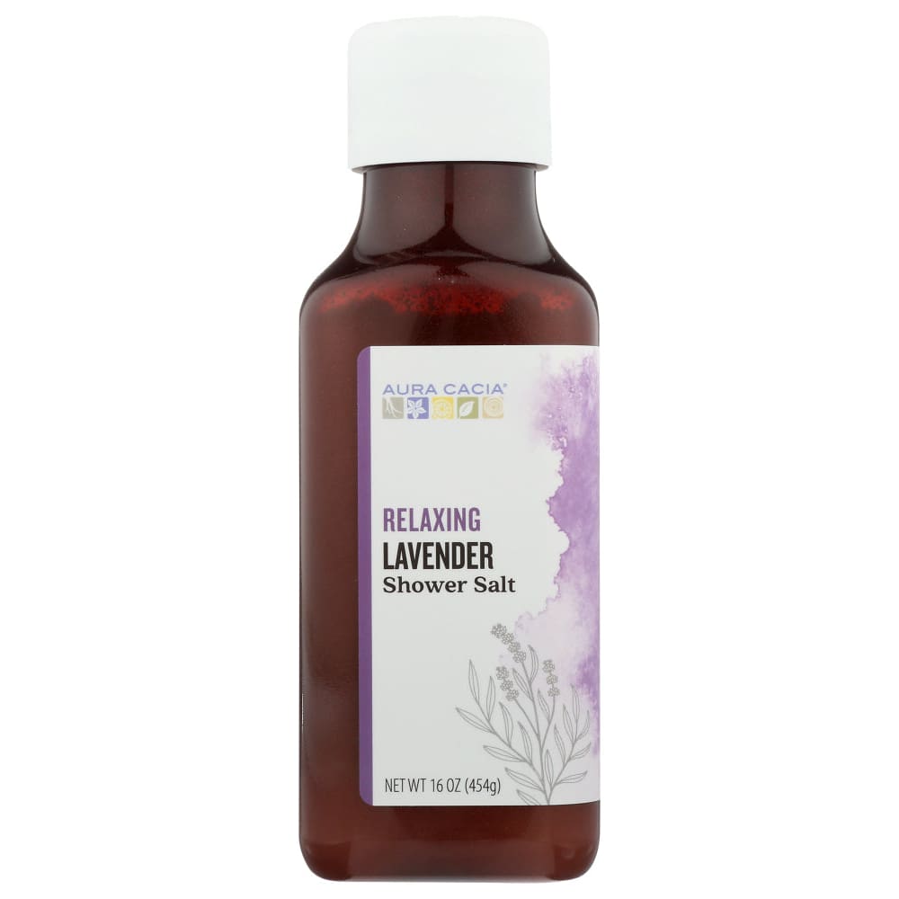 AURA CACIA: Relaxing Lavender Shower Salt 16 oz (Pack of 2) - Beauty & Body Care > Aromatherapy and Body Oils > Essential Oils - Aura Cacia