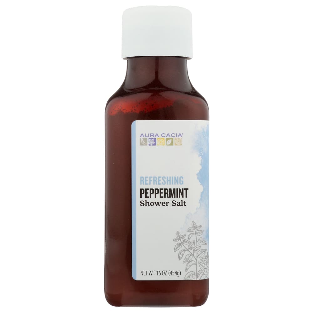 AURA CACIA: Relaxing Peppermint Shower Salt 16 oz (Pack of 2) - Beauty & Body Care > Aromatherapy and Body Oils > Essential Oils - Aura