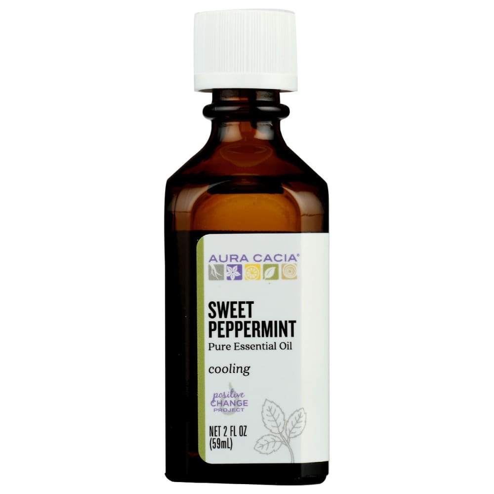 AURA CACIA: Sweet Peppermint Essential Oil 2 oz - Beauty & Body Care > Aromatherapy and Body Oils - AURA CACIA