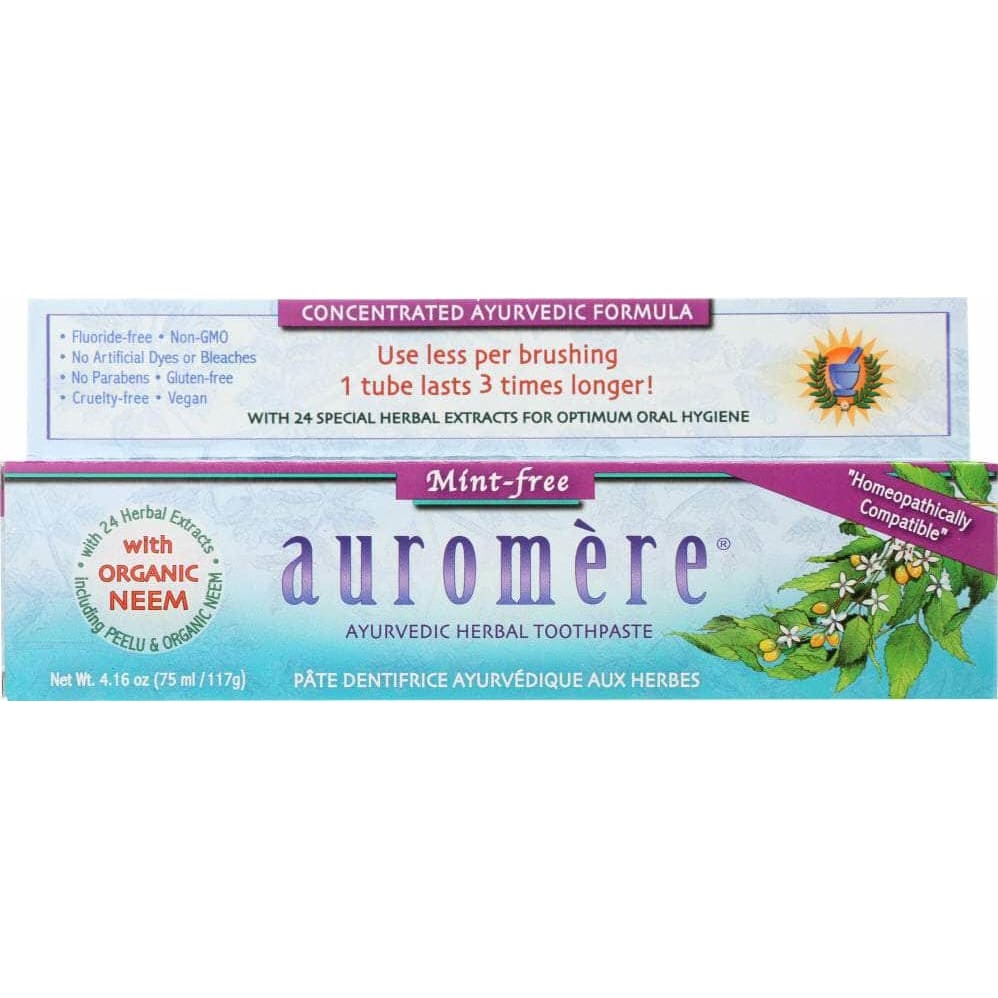Auromere Auromere Ayurvedic Herbal Toothpaste Mint-Free, 4.16 oz