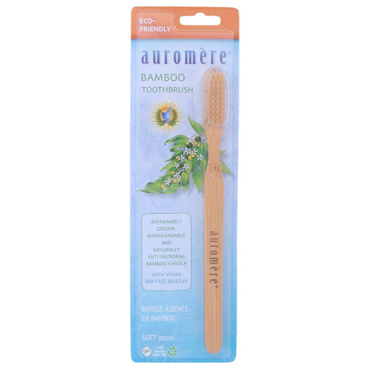 AUROMERE: Bamboo Toothbrush 1 ea (Pack of 5) - Beauty & Body Care > Oral Care > Toothbrushes - AUROMERE