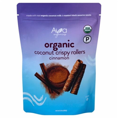 AVA ORGANICS: Cinnamon Coconut Crispy Rollers 2.8 oz (Pack of 5) - Snacks Other - AVA ORGANICS