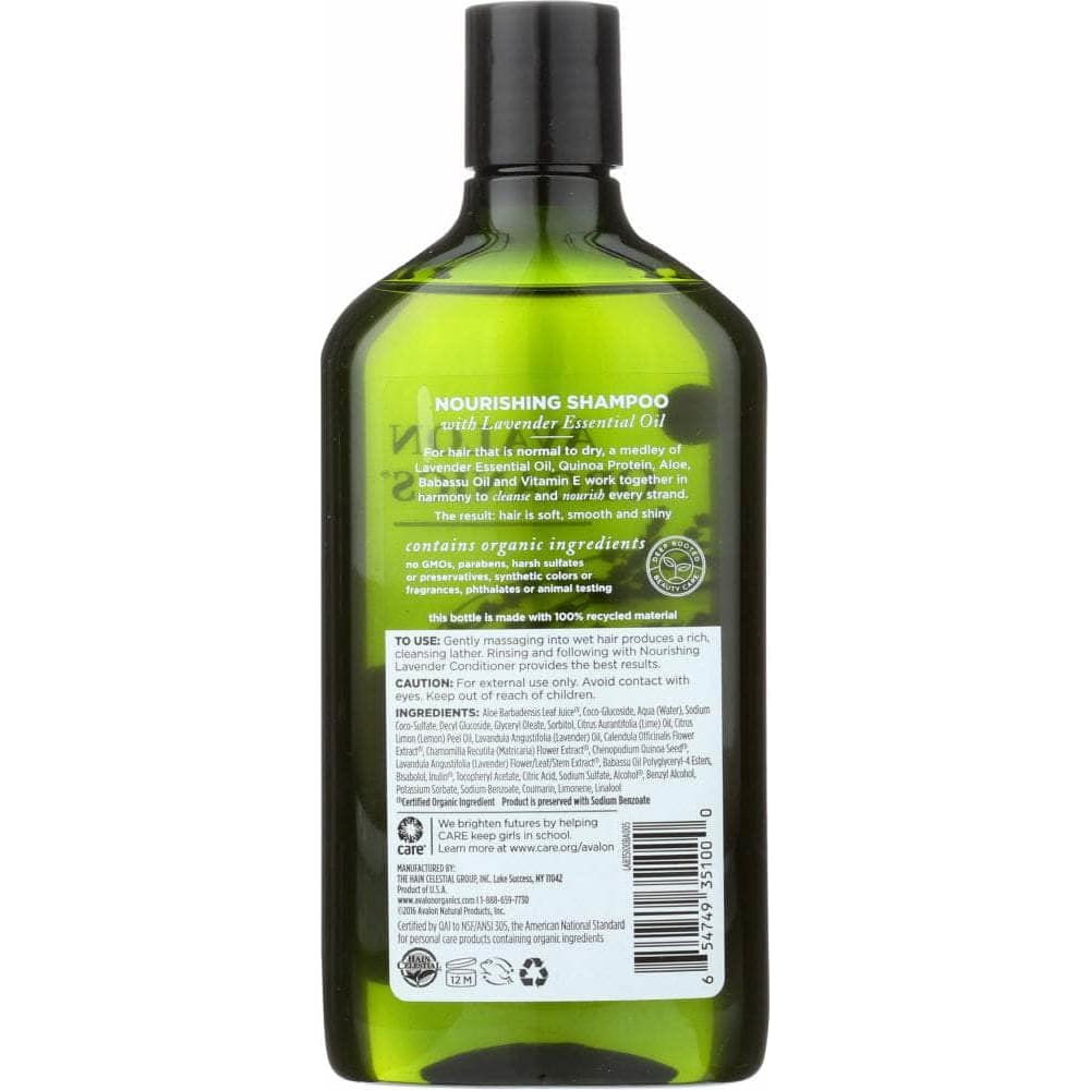 AVALON ORGANICS Avalon Organics Shampoo Nourishing Lavender, 11 Oz