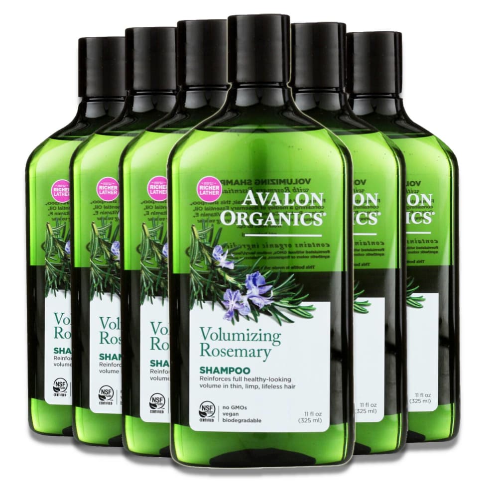 Avalon Organics Volumizing Rosemary Shampoo 11 Fl. oz 6 Pack - Shampoo - Avalon Organics