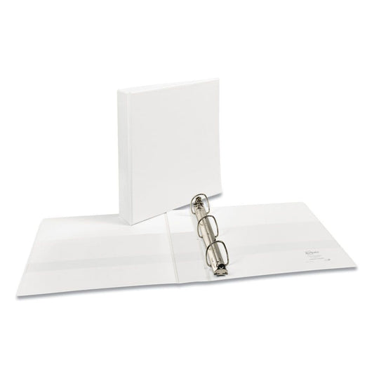 Avery Durable View Binder with DuraHinge and EZD Rings 3 Rings 11 x 8.5 White Select Size - Binders & Sheet Protectors - Avery