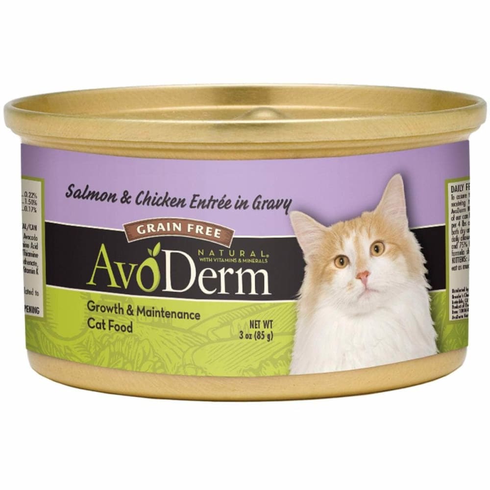 Avoderm Avoderm Salmon & Chicken Entree in Gravy Cat Food, 3 oz