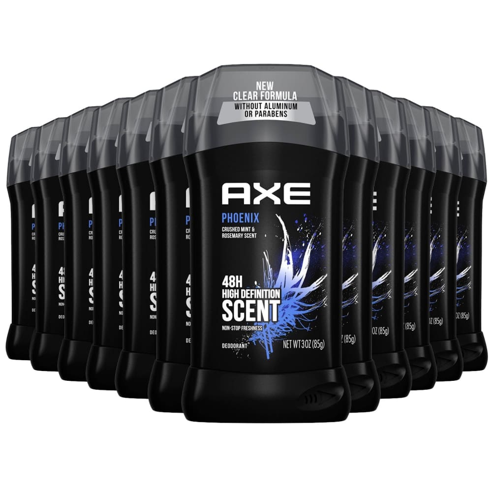 Axe Deodorant Stick Phoenix- 3 Oz Each - 12 Pack - Solid - Axe