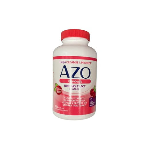 Azo Cranberry Urinary Tract Health 220 Softgels - Azo