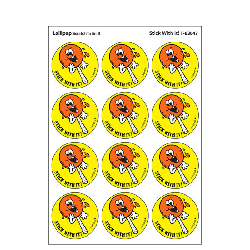 Stinky Stickers Lollipop Scent Stick With It (Pack of 12)